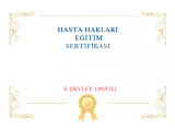 Hasta Hakları (eğitim + 16 saatlik sertifika) E-DEVLET ONAYLI