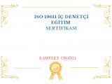 ISO 19011 İç Denetçi (Tetkikçi) (eğitim + 40 saatlik sertifika) E-DEVLET ONAYLI